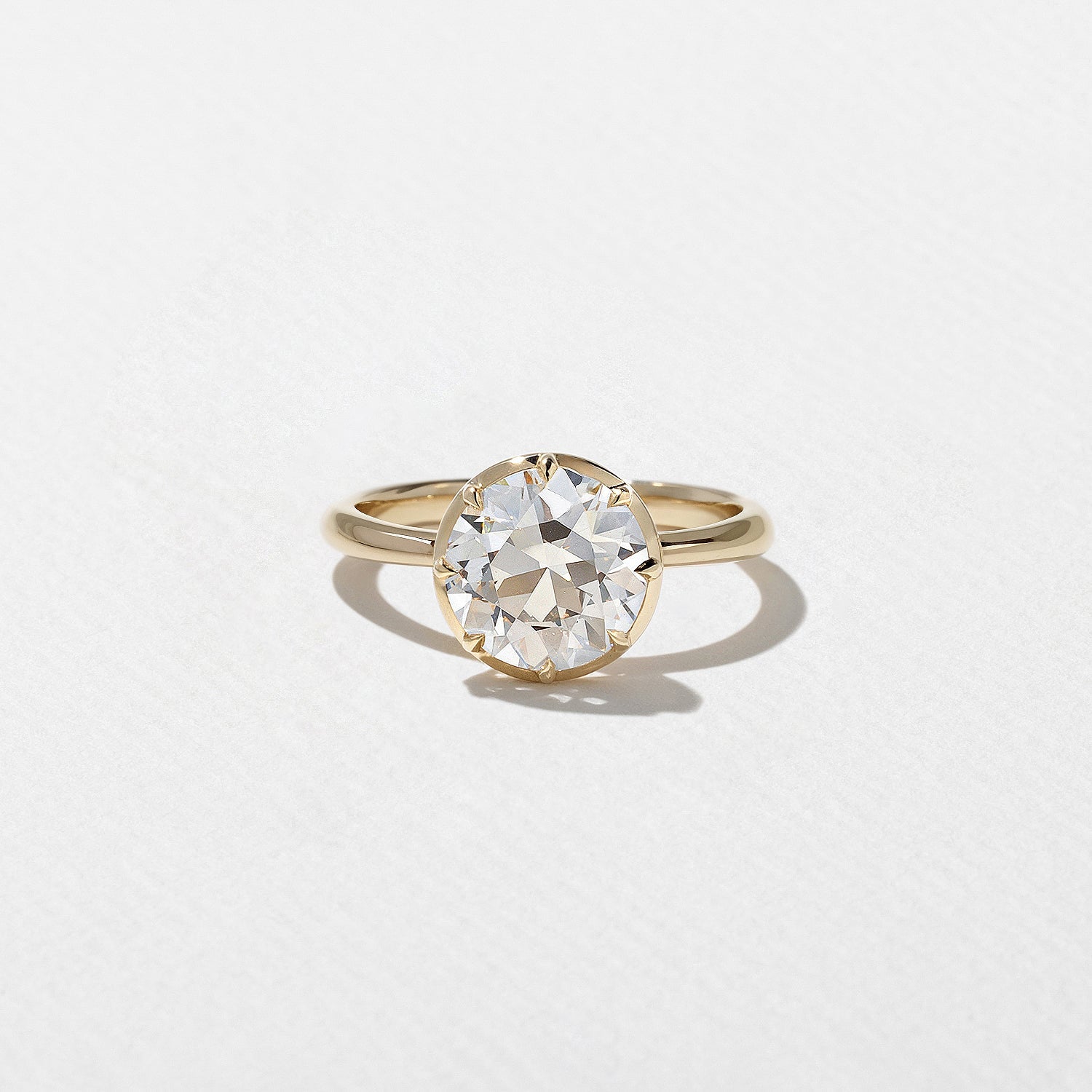 2.50 Carat Round Cut Lab Grown Diamond Solitaire Ring in 14K Solid Gold - Mivaan Fine Jewelry