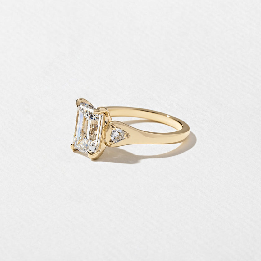 2.85 Carat Emerald Cut Lab Diamond Engagement Ring - Mivaan Fine Jewelry