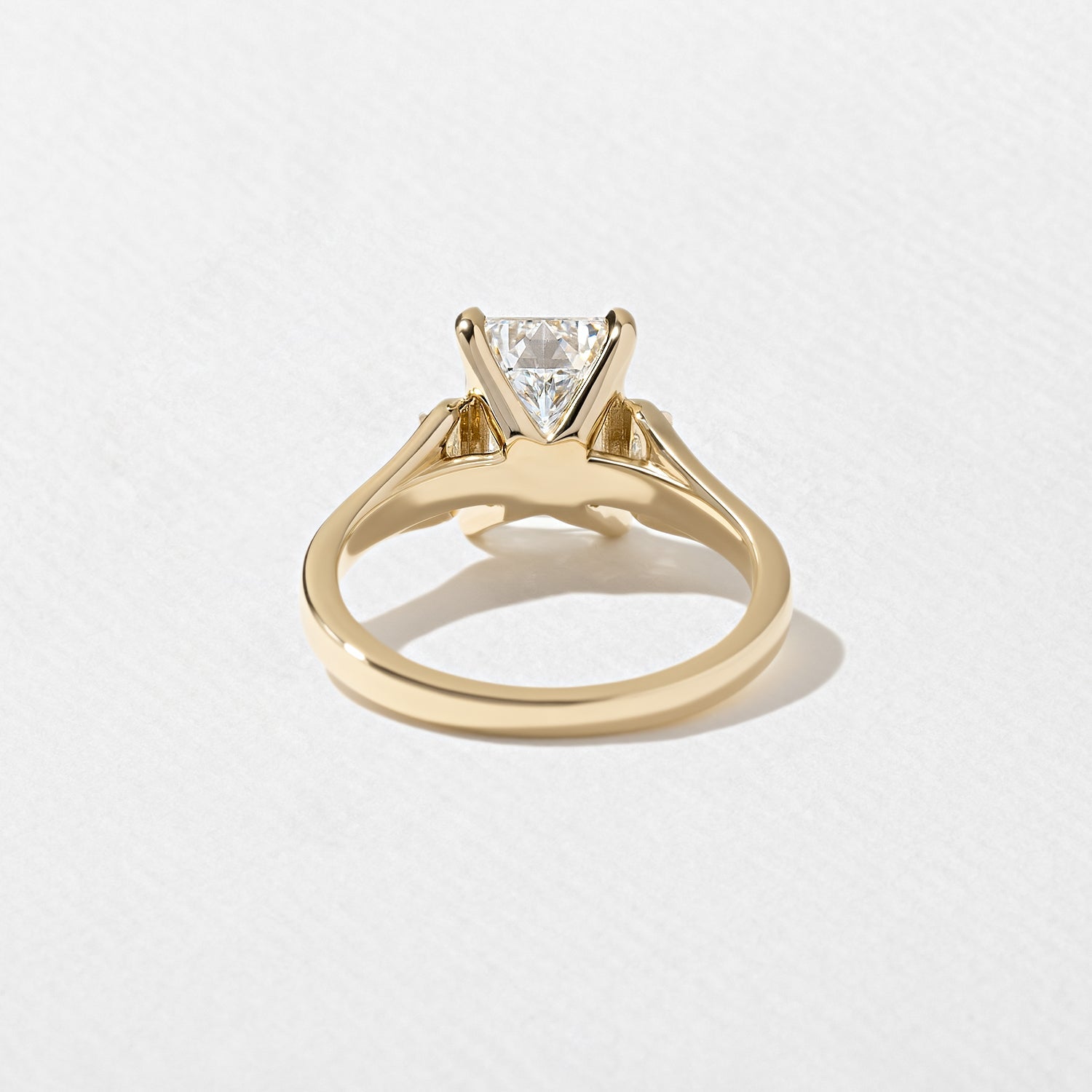 2.85 Carat Emerald Cut Lab Diamond Engagement Ring - Mivaan Fine Jewelry