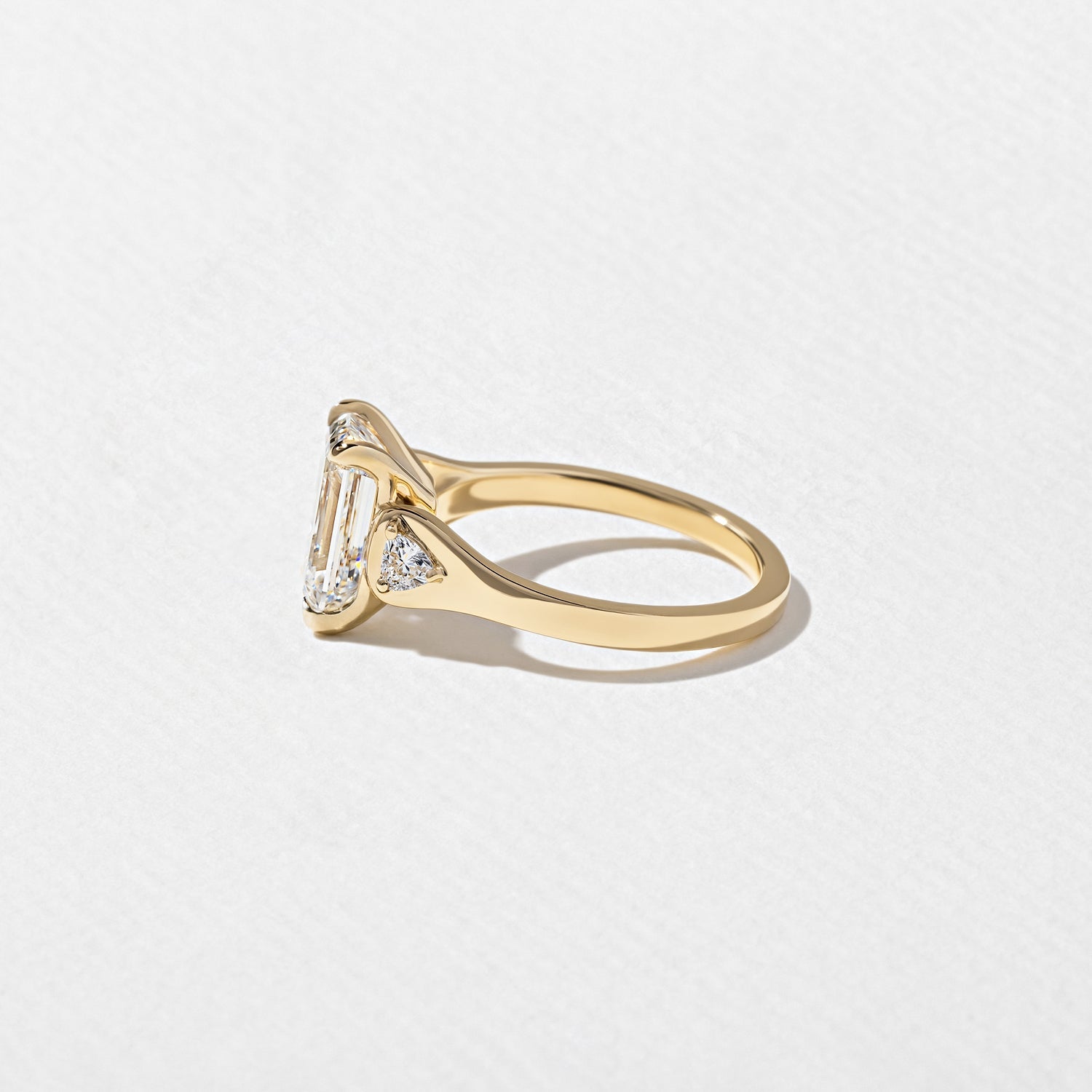 2.85 Carat Emerald Cut Lab Diamond Engagement Ring - Mivaan Fine Jewelry