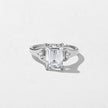 2.85 Carat Emerald Cut Lab Diamond Engagement Ring - Mivaan Fine Jewelry