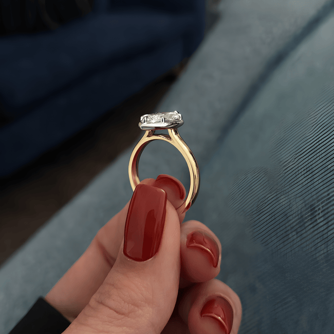 2CT Marquise Cut Lab Grown Diamond Engagement Ring for Women - Mivaan Fine Jewelry