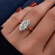 2CT Marquise Cut Lab Grown Diamond Engagement Ring for Women - Mivaan Fine Jewelry