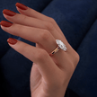 2CT Marquise Cut Lab Grown Diamond Engagement Ring for Women - Mivaan Fine Jewelry