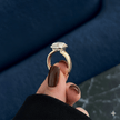 3 Carat Asscher Cut Diamond Bezel Set Ring for Women - Mivaan Fine Jewelry