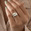 3 Carat Asscher Cut Lab Grown Diamond Bezel Set Ring for Women - Mivaan Fine Jewelry
