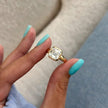 3 Carat Asscher Lab Grown Diamond Thick Band Engagement Ring - Mivaan Fine Jewelry