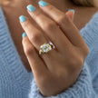 3 Carat Asscher Lab Grown Diamond Thick Band Engagement Ring - Mivaan Fine Jewelry