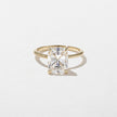 3 Carat Cushion Cut Lab Diamond Solitaire Ring in Solid Gold - Mivaan Fine Jewelry