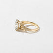 3 Carat Cushion Cut Lab Diamond Solitaire Ring Multi Band Ring - Mivaan Fine Jewelry