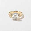 3 Carat Cushion Cut Lab Diamond Solitaire Ring Multi Band Ring - Mivaan Fine Jewelry