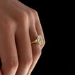 3 Carat Elongated Cushion Cut Lab Grown Diamond Ring 14K Solid Gold - Mivaan Fine Jewelry