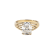 3 Carat Elongated Cushion Cut Lab Grown Diamond Solitaire Ring - Mivaan Fine Jewelry