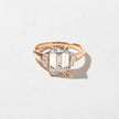 3 Carat Emerald Cut Lab Grown Diamond Three Stone Ring - Mivaan Fine Jewelry