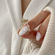 3 Carat Marquise Lab Grown Diamond Minimalist Engagement Ring in Solid Gold - Mivaan Fine Jewelry