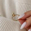 3 Carat Marquise Lab Grown Diamond Minimalist Engagement Ring in Solid Gold - Mivaan Fine Jewelry