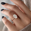 3 Carat Oval Cut Lab Grown Diamond Prong Set Ring in 18K Solid Gold - Mivaan Fine Jewelry