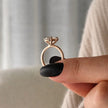 3 Carat Oval Cut Lab Grown Diamond Prong Set Ring in 18K Solid Gold - Mivaan Fine Jewelry