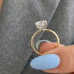 3 Carat Radiant Cut Diamond Ring 14K Gold Prong Set - Mivaan Fine Jewelry
