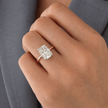 3 Carat Radiant Cut Diamond Ring 14K Gold Prong Set - Mivaan Fine Jewelry