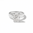 3 Carat Radiant Cut Lab Grown Diamond Wide Band Ring in Solid Gold - Mivaan Fine Jewelry