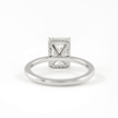 3 Carat Radiant Lab Diamond Ring Hidden Halo Engagement - Mivaan Fine Jewelry