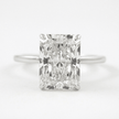 3 Carat Radiant Lab Diamond Ring Hidden Halo Engagement - Mivaan Fine Jewelry