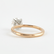 3 Carat Round Cut Diamond Engagement Ring 4 Prong Pave Band - Mivaan Fine Jewelry