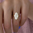 3.5 Carat Marquise Cut Lab Grown Diamond Hidden Halo Engagement Ring - Mivaan Fine Jewelry