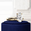 4 Carat Oval Cut Lab Grown Diamond Prong Set Engagement Ring for Women - Mivaan Fine Jewelry