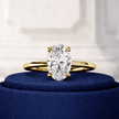 4 Carat Oval Cut Lab Grown Diamond Prong Set Engagement Ring for Women - Mivaan Fine Jewelry