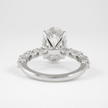 4 Carat Oval Lab Diamond Engagement Ring 14K Gold Prong Set - Mivaan Fine Jewelry