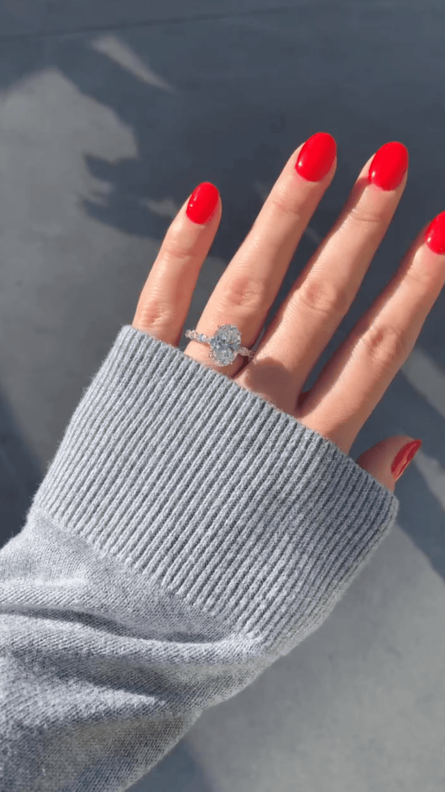 4 Carat Oval Lab Diamond Engagement Ring 14K Gold Prong Set - Mivaan Fine Jewelry