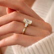 4 Carat Radiant Cut Lab Grown Diamond Ring with Tapered Baguette Side Stones - Mivaan Fine Jewelry