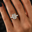 4 Carat Radiant Cut Lab Grown Diamond Ring with Tapered Baguette Side Stones - Mivaan Fine Jewelry