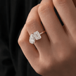 4 Carat Toi et Moi Radiant and Pear Cut Lab Grown Diamond Ring - Mivaan Fine Jewelry