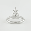 4.00 CT Pear Cut Hidden Halo Diamond Ring with Pave Band Ring - Mivaan Fine Jewelry