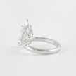 4.00 CT Pear Cut Hidden Halo Diamond Ring with Pave Band Ring - Mivaan Fine Jewelry