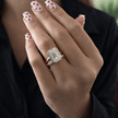 5 Carat Emerald Cut Lab Grown Diamond Engagement Ring - Mivaan Fine Jewelry