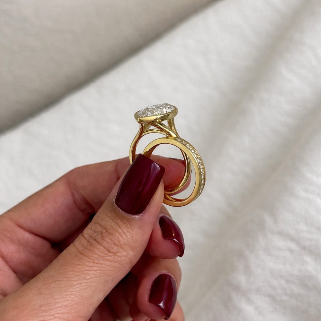 5 Carat Marquise Cut Lab Grown Diamond Engagement Ring - Mivaan Fine Jewelry