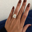5 Carat Pear Cut Lab Grown Diamond Bezel Set Ring for Women - Mivaan Fine Jewelry