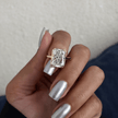5 Carat Radiant Cut Lab Grown Diamond Bezel Set Ring for Women - Mivaan Fine Jewelry