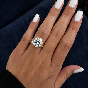 5 Carat Round Brilliant Lab Grown Diamond Engagement Ring - Mivaan Fine Jewelry