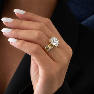 5 Carat Round Brilliant Lab Grown Diamond Engagement Ring - Mivaan Fine Jewelry