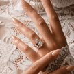 5.00 Carat Oval Cut Lab Grown Diamond Statement Ring in Solid Gold - Mivaan Fine Jewelry