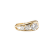 1.40 Carat Round, Pear & Asscher Cut Lab Grown Diamond Three Stone Band - Mivaan Fine Jewelry