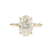 Elegant 2 Carat Oval Lab Diamond Ring Prong Set Ring - Mivaan Fine Jewelry