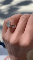 Elegant 2 Carat Oval Lab Diamond Ring Prong Set Ring - Mivaan Fine Jewelry