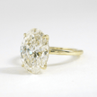 Elegant 2 Carat Oval Lab Diamond Ring Prong Set Ring - Mivaan Fine Jewelry