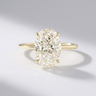 Elegant 2 Carat Oval Lab Diamond Ring Prong Set Ring - Mivaan Fine Jewelry